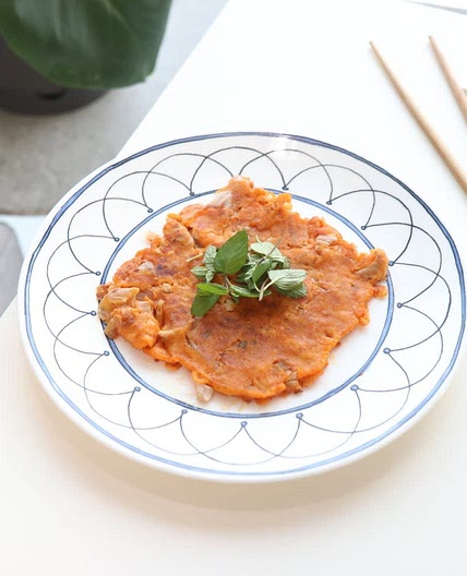 김치전 만들기 돼지고기도 넣어서 했어요