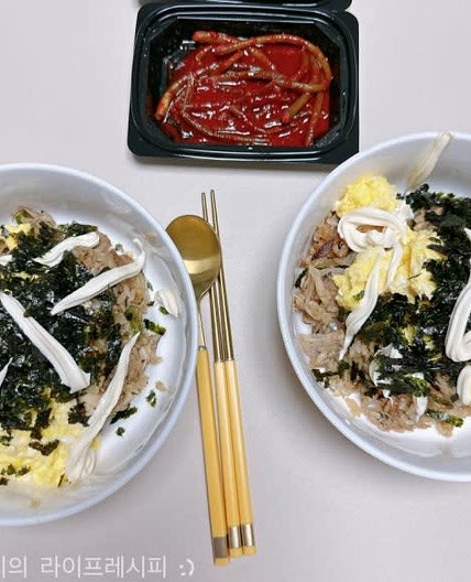 치밥 레시피 남은 치킨 요리 치킨볶음밥 치킨마요덮밥 만들기
