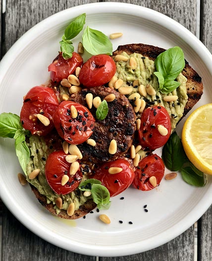 Mediterranean avo on toast