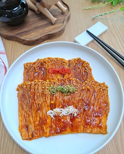 불닭 팽이버섯 구이