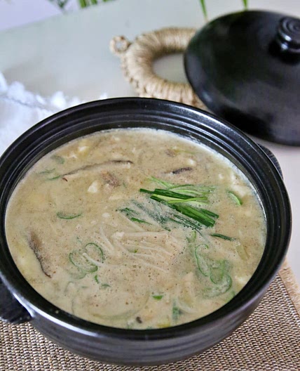 버섯들깨탕 들깨순두부찌개 끓이는법