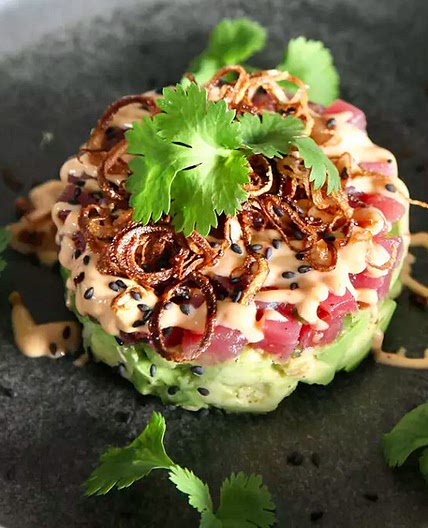Tuna Tartare with Fried Shallots
