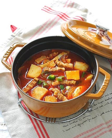 감자고추장찌개