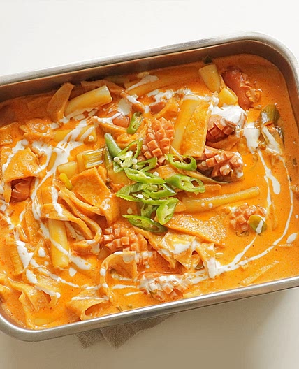 로제 크림 떡볶이