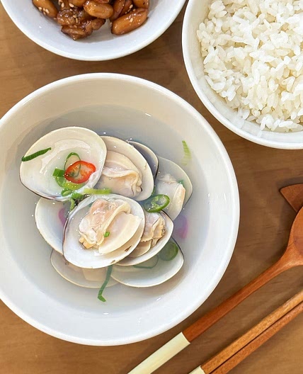 백합 조개탕 끓이는법