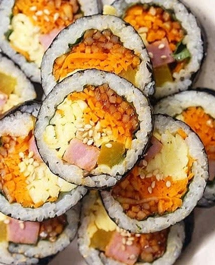 진미채김밥 만들기