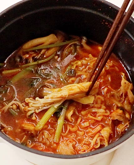 5분 등촌샤브 라면