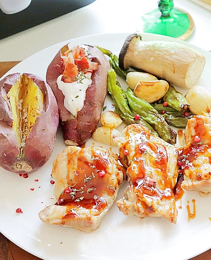 치킨 스테이크 & 허니버터 고구마