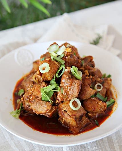 류수영 매운 돼지갈비찜 양념 레시피