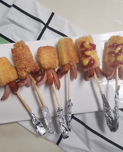 식빵 미니 핫도그
