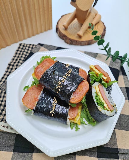 간단한 김밥 스팸계란김밥