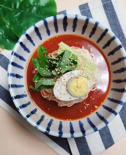 냉면육수 활용 비빔국수
