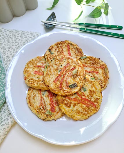 노밀가루 맛살 팽이버섯전
