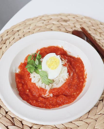 시원한 토마토국수 만들기