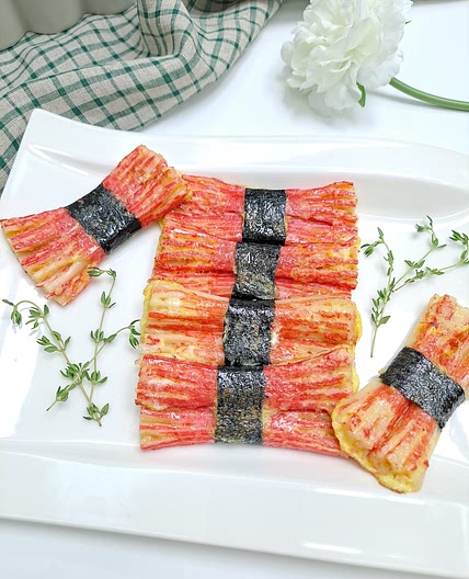 예쁜 전요리 리본 맛살전