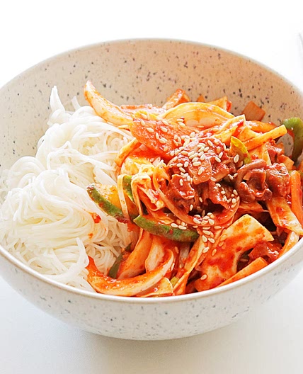 골뱅이무침 소면