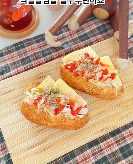 추억의 간식 옛날 샐러드빵
