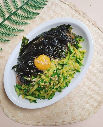 애호박 간장 비빔국수