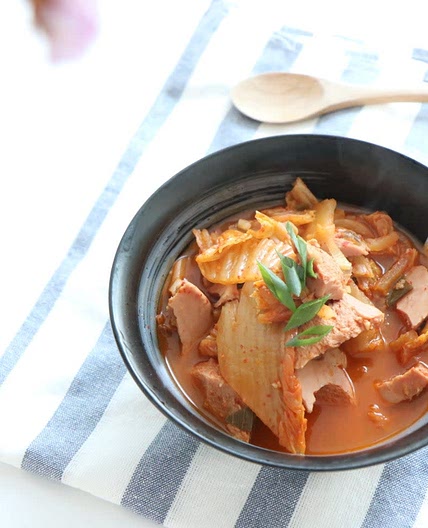 스팸 김치찌개 끓이는법 얼큰하니 맛있어 ~