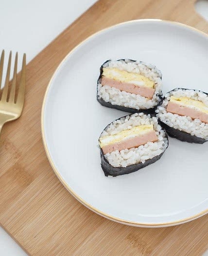 스팸김밥 무스비 만들기 간단 메뉴에요