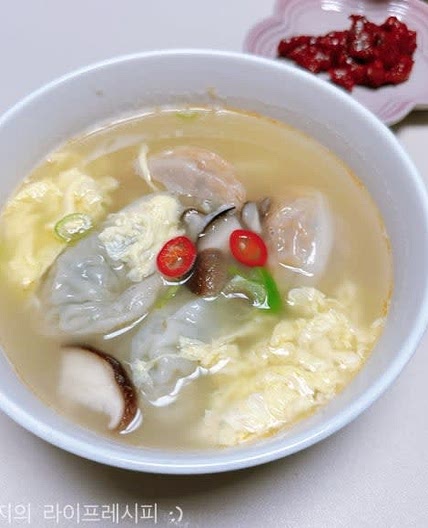 만능육수 활용 황태만두국 만두국 끓이는법 만두국 레시피