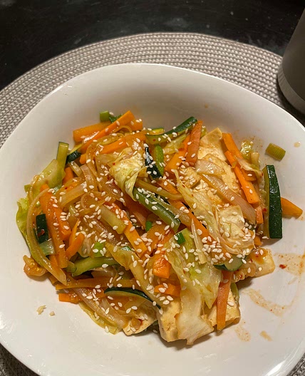 Korean Tofu with Veggies