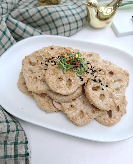 들깨소스 연근무침