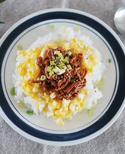 장조림버터비빔밥 만들기