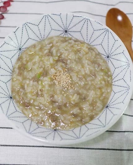 소고기야채죽 만들기