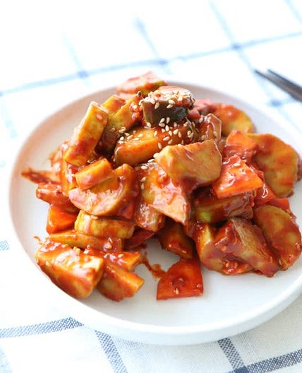 백종원 오이무침 만드는법 아삭하니 이렇게해요