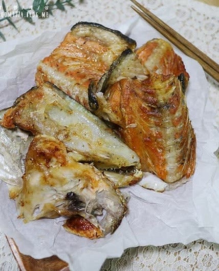 연어머리구이,에어프라이어요리,술안주 추천