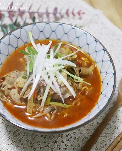 강호동 파채라면 만들기