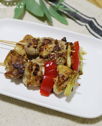 닭꼬치만들기,데리야끼소스 바른 맥주안주 추천