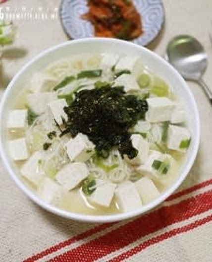 초간단 면요리 추천 "두부국수"만들기