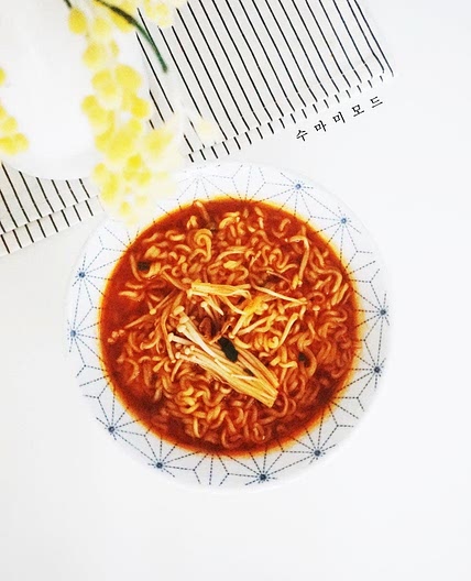 팽이버섯라면 레시피