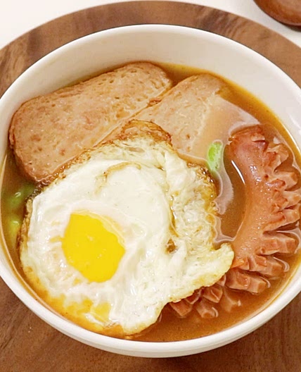 스팸 햄 순딩이 라면