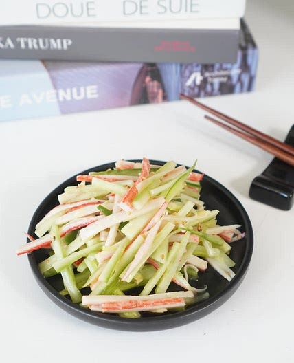 겨자냉채소스 오이맛살무침 오이냉채 만들기