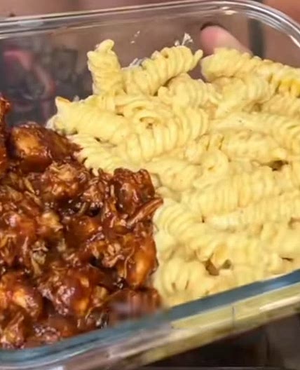 High Protein BBQ Mac and Cheese