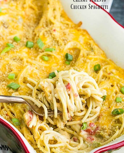 Best Creamy Chicken Spaghetti