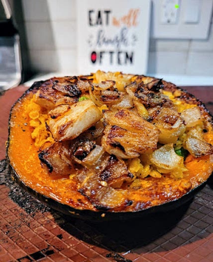 Lentil Stuffed Pepper Squash