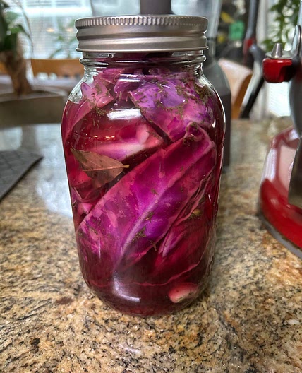 Pickled red cabbage  