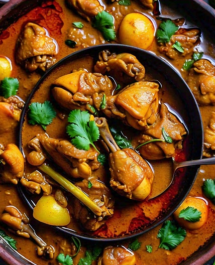 Chicken Rezala kosha murgi