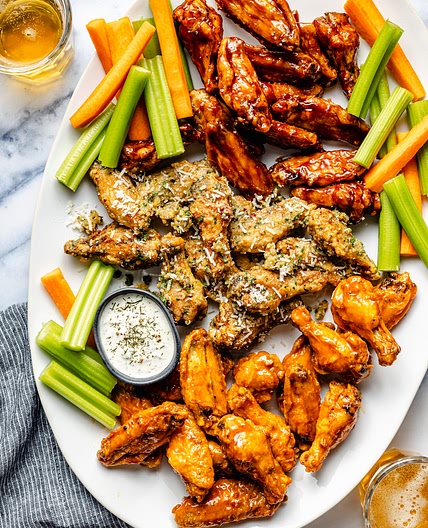 Super Crispy Air Fryer Chicken Wings (3 Ways!)