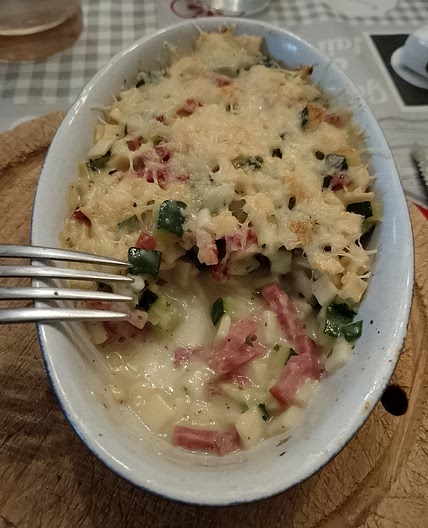 Gratin de Crozets à la cancoillotte