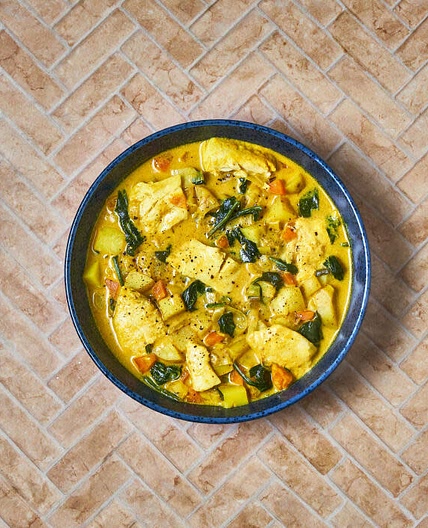 Curried Haddock, Leek & Potato Chowder