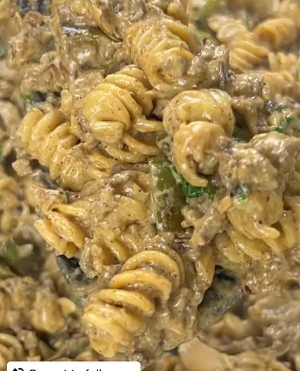 Philly Cheesesteak Pasta