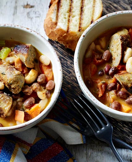 Sausage and bean casserole
