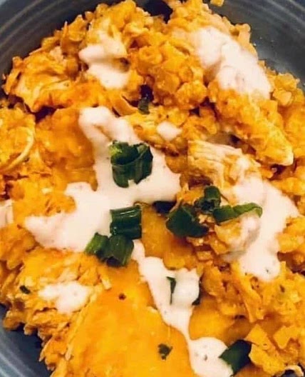 BUFFALO CHICKEN CASSEROLE 