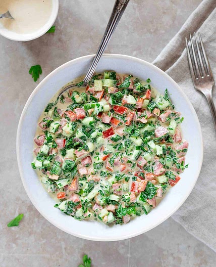 Palestinian Tahini Salad