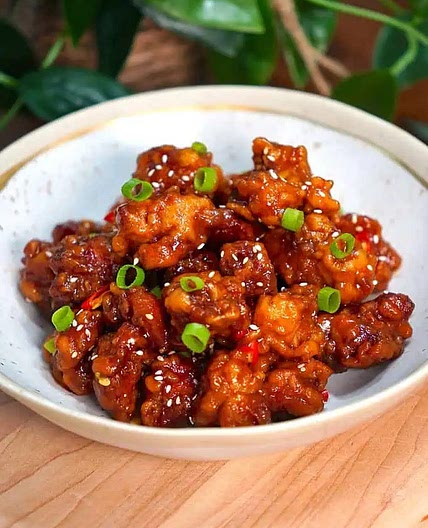 Crispy Honey Garlic Chicken Bites